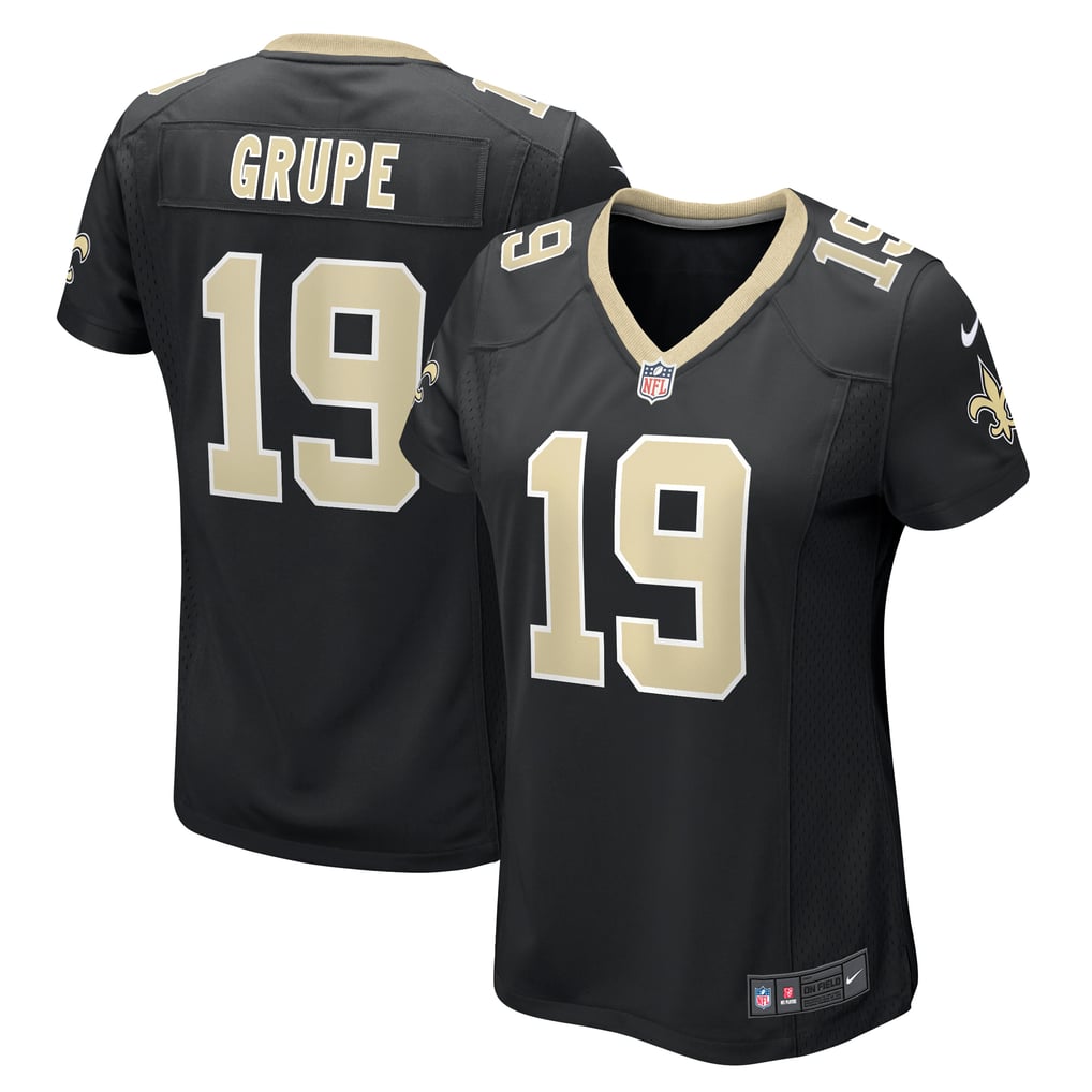 Women's New Orleans Saints Blake Grupe Nike  Black Team Game Jersey - Image 2