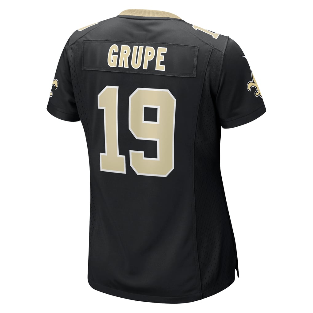 Women's New Orleans Saints Blake Grupe Nike  Black Team Game Jersey - Image 4