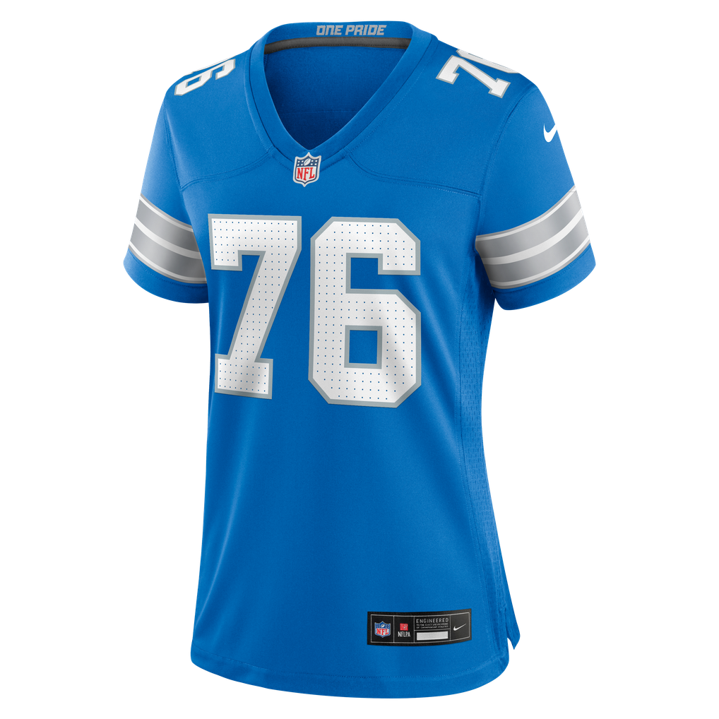 Women's Detroit Lions Blake Miller Nike Blue Team Game Jersey - Image 7