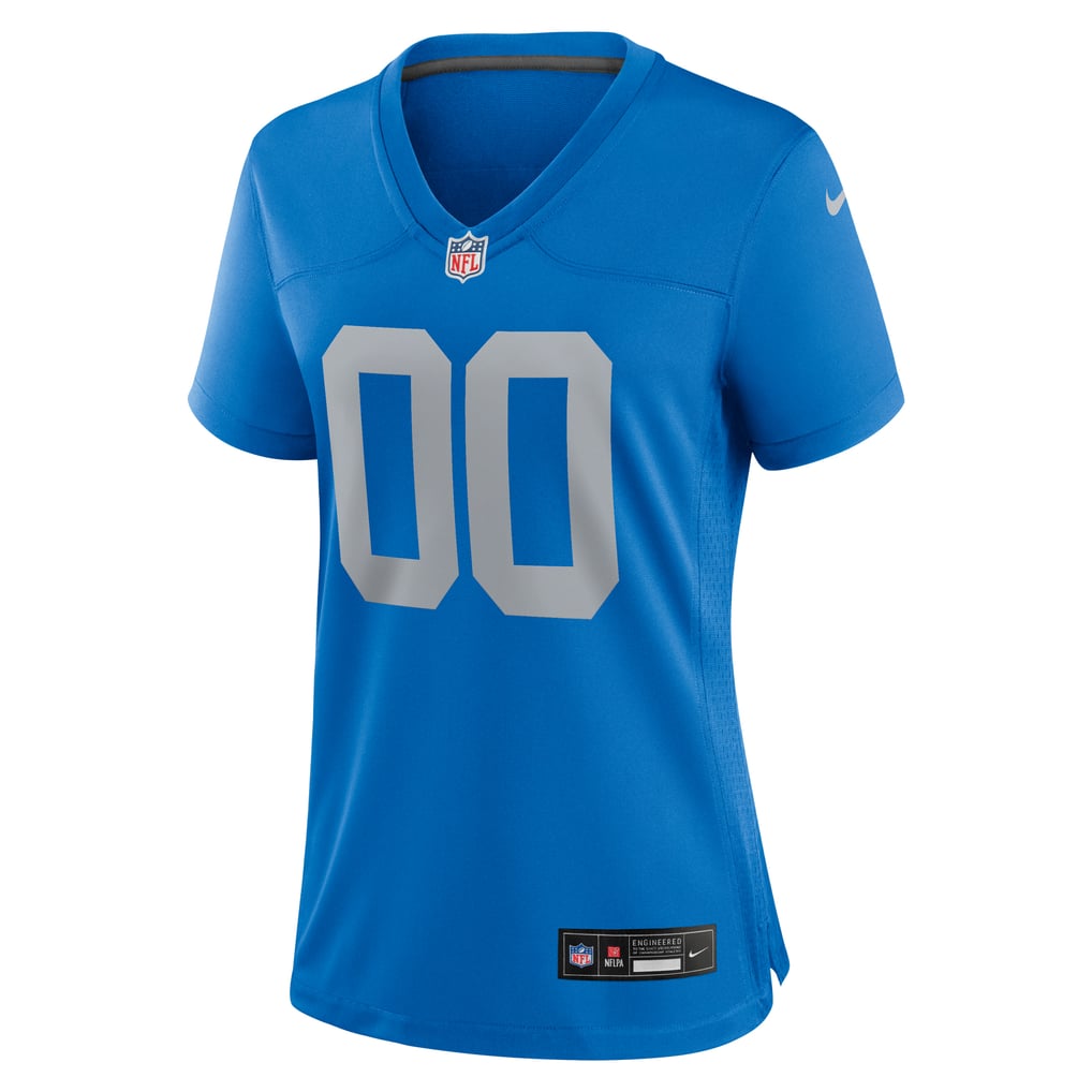 Women's Detroit Lions Nike Blue Alternate Custom Game Jersey - Image 3