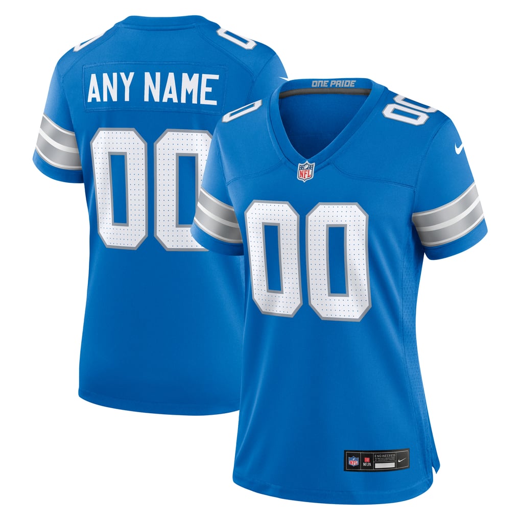 Women's Detroit Lions  Nike Blue Custom Game Jersey - Image 1