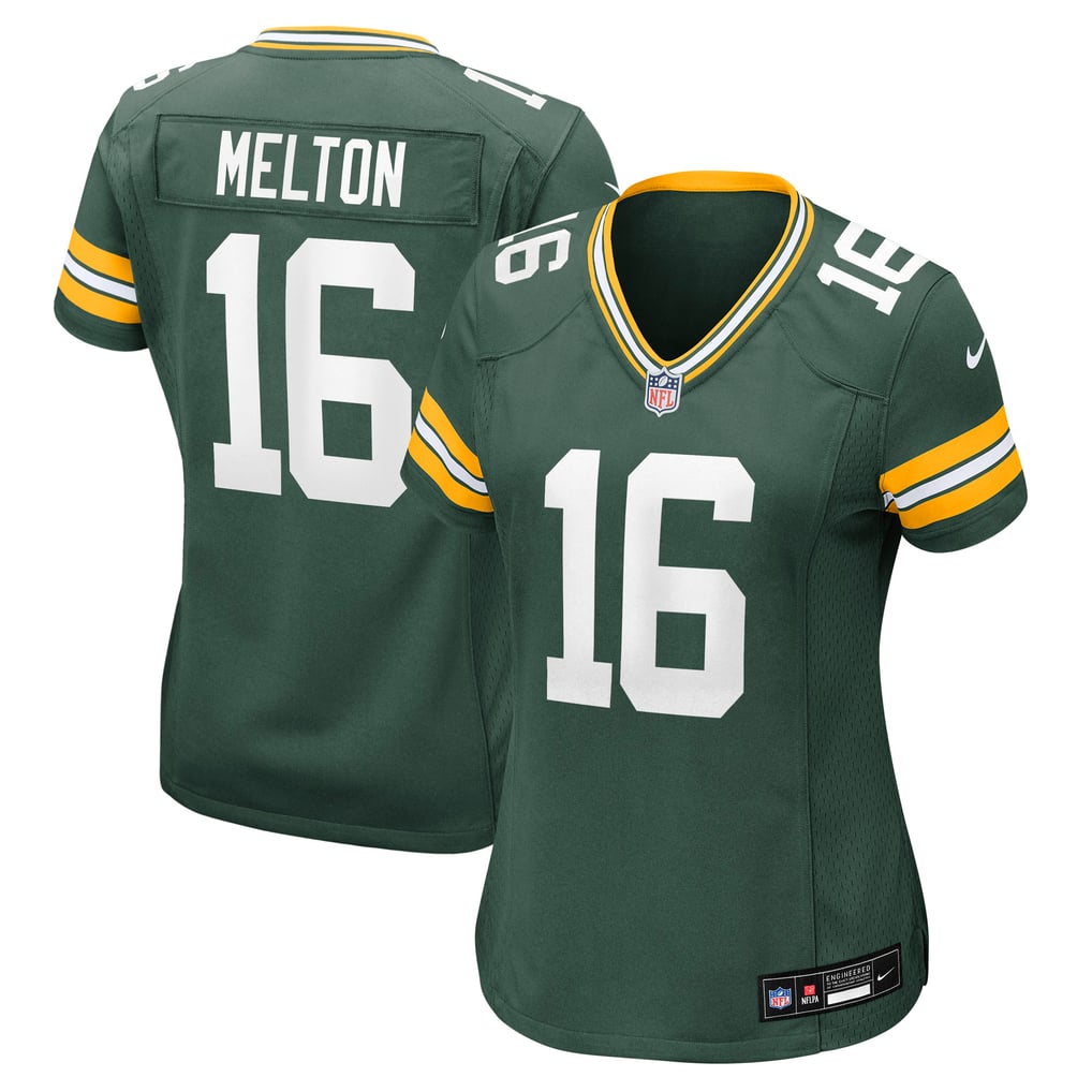 Women's Green Bay Packers Bo Melton Nike  Green Team Game Jersey - Image 2