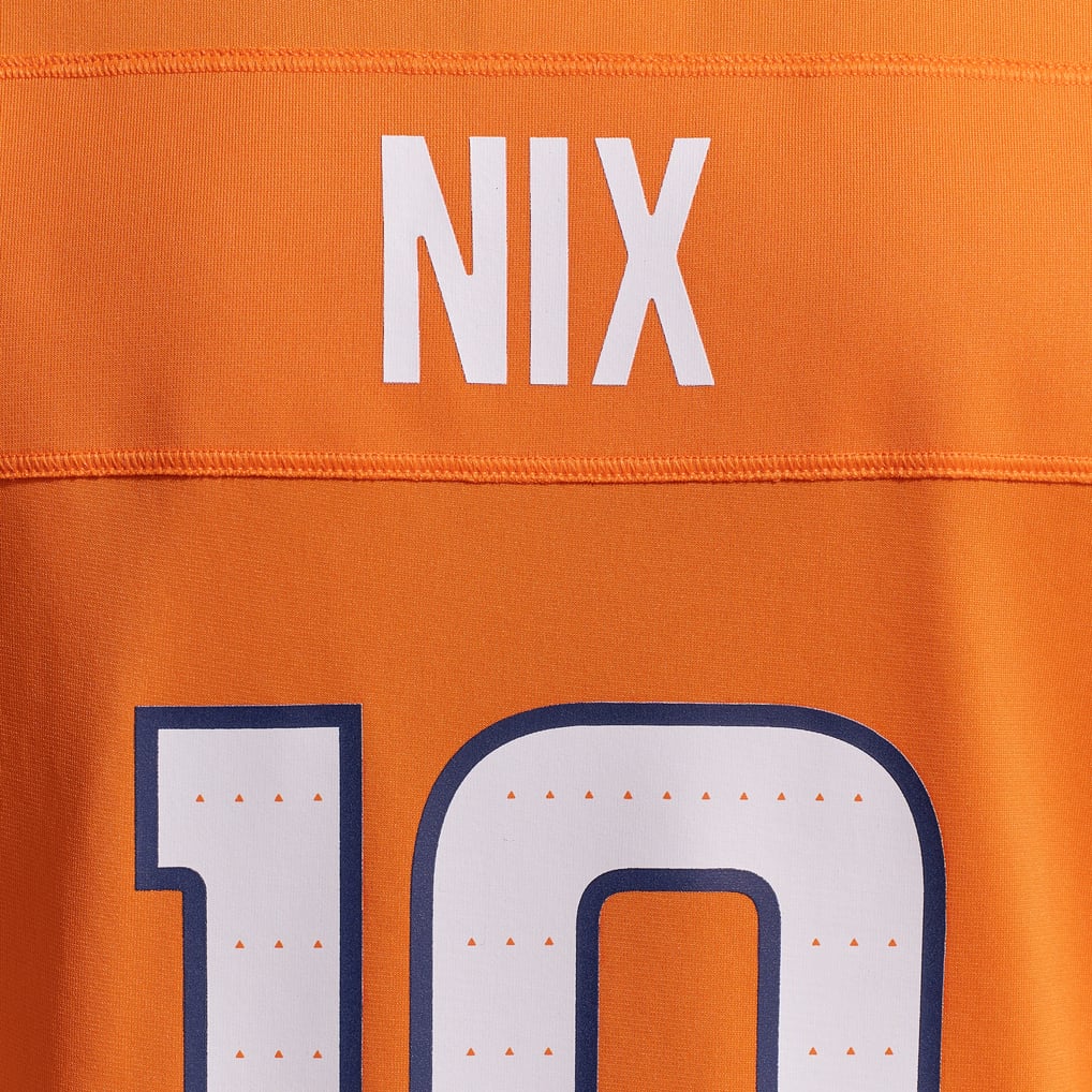 Women's Denver Broncos Bo Nix Nike  Orange Game Jersey - Image 12