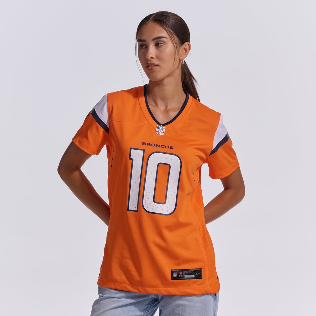 Women's Denver Broncos Bo Nix Nike  Orange Game Jersey - Image 3