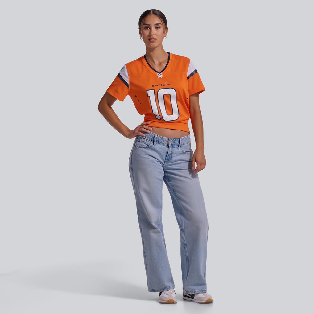 Women's Denver Broncos Bo Nix Nike  Orange Game Jersey - Image 5