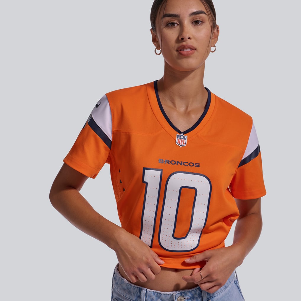 Women's Denver Broncos Bo Nix Nike  Orange Game Jersey - Image 10