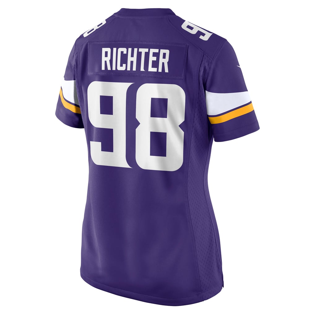 Women's Minnesota Vikings Bo Richter Nike  Purple Team Game Jersey - Image 4