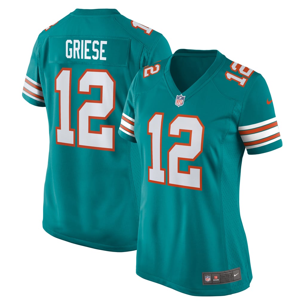 Women's Miami Dolphins Bob Griese Nike Aqua Retired Player Jersey - Image 2