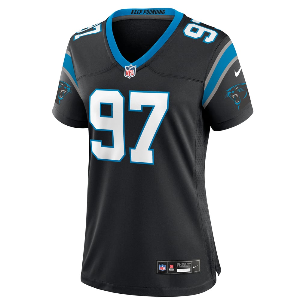 Women's Carolina Panthers Bobby Brown III Nike Black Team Game Jersey - Image 3