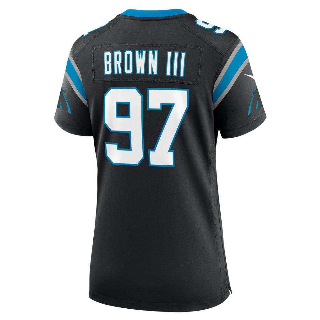Women's Carolina Panthers Bobby Brown III Nike Black Team Game Jersey - Image 4