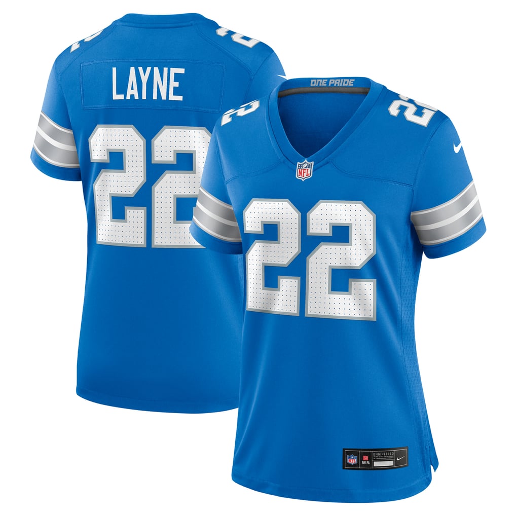 Women's Detroit Lions Bobby Layne Nike Blue Retired Player Game Jersey - Image 2