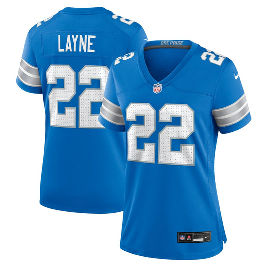 Women's Detroit Lions Bobby Layne Nike Blue Retired Player Game Jersey - Image 1