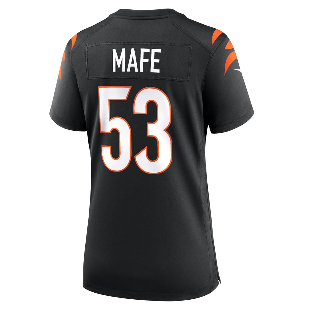 Women's Cincinnati Bengals Boye Mafe Nike Black Team Game Jersey - Image 4