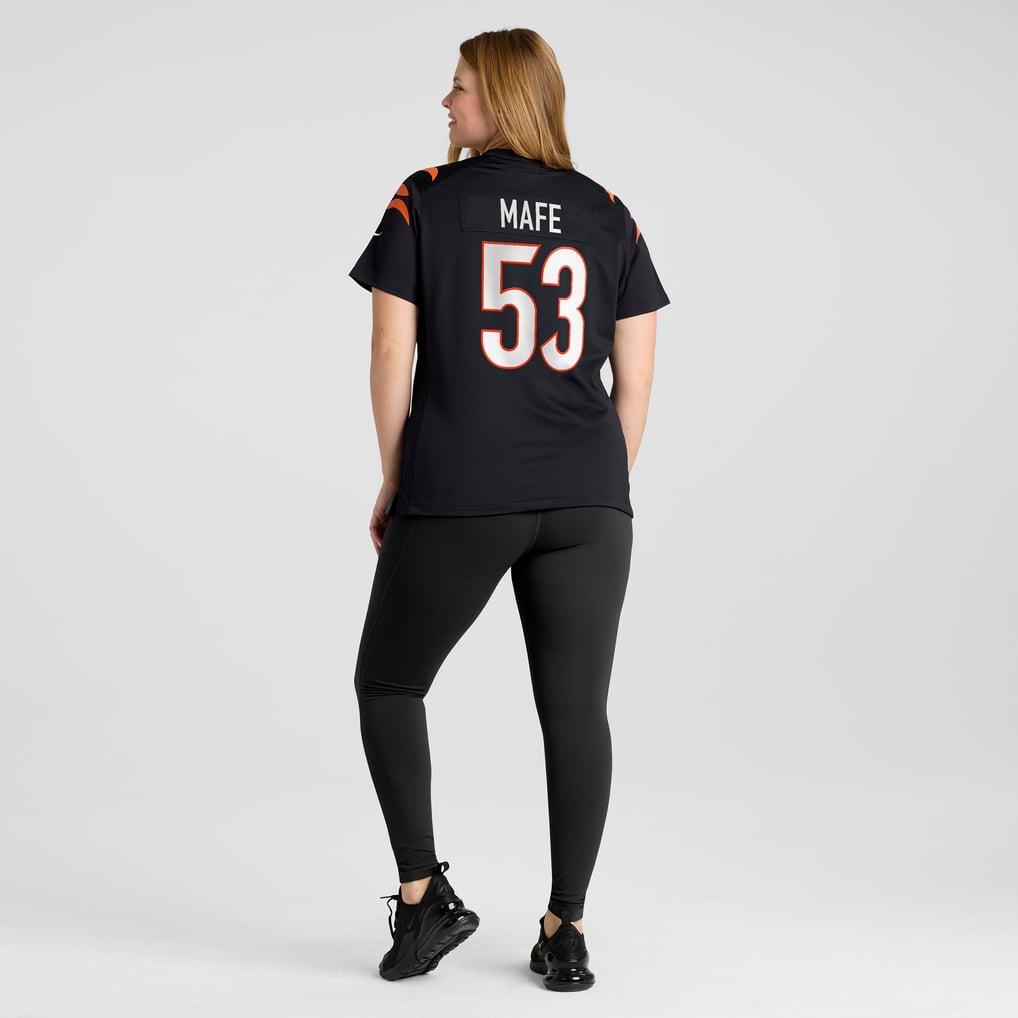 Women's Cincinnati Bengals Boye Mafe Nike Black Team Game Jersey - Image 8