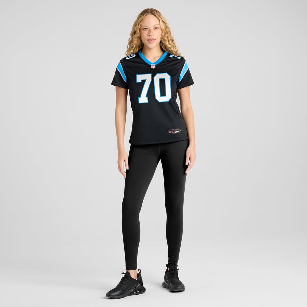 Women's Carolina Panthers Brady Christensen Nike Black Team Game Jersey - Image 5