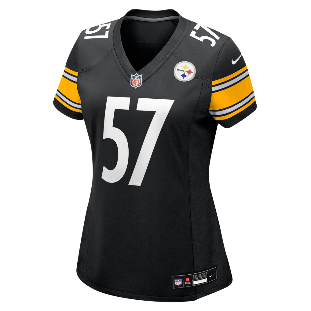 Women's Pittsburgh Steelers Bradyn Swinson Nike Black Team Game Jersey - Image 7