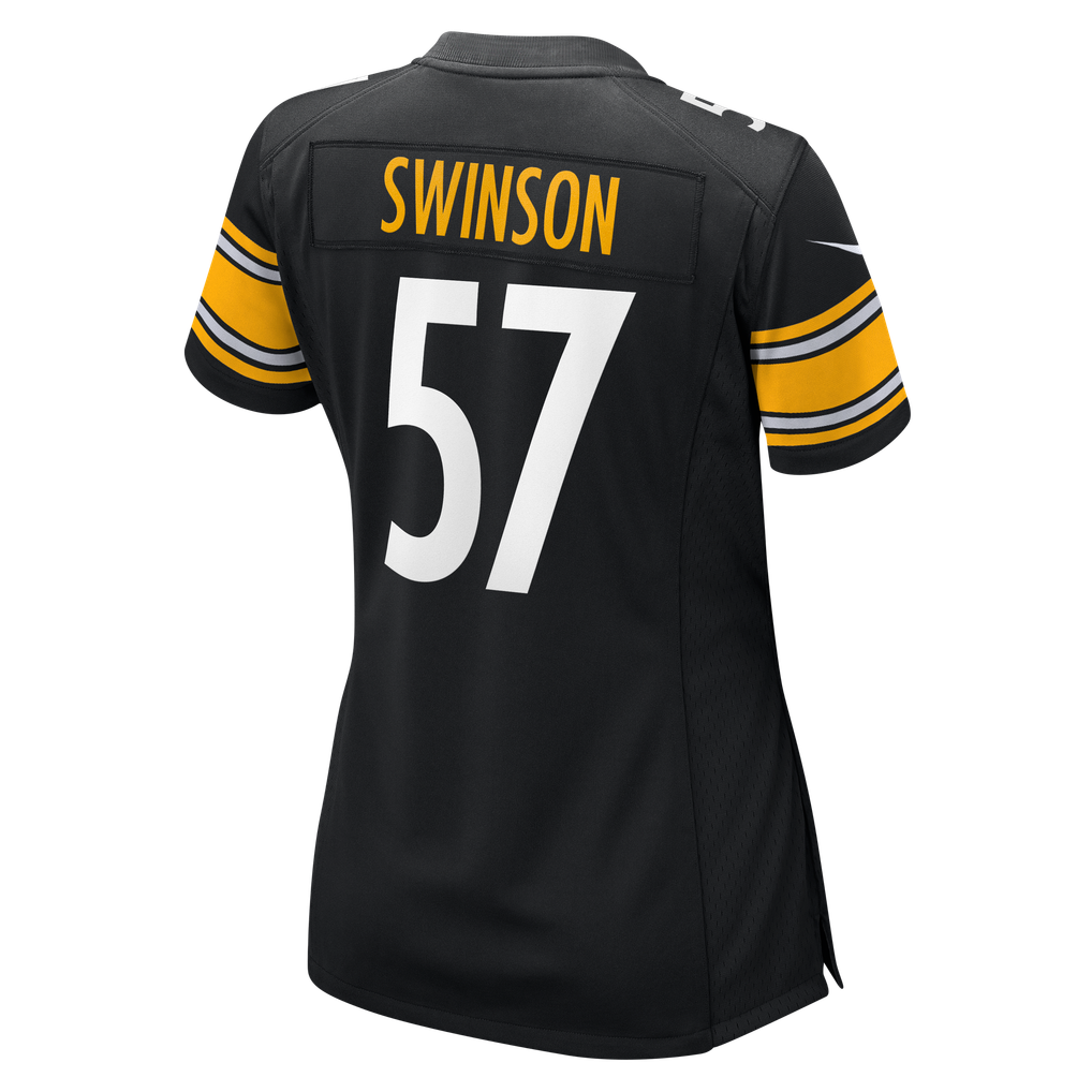 Women's Pittsburgh Steelers Bradyn Swinson Nike Black Team Game Jersey - Image 8