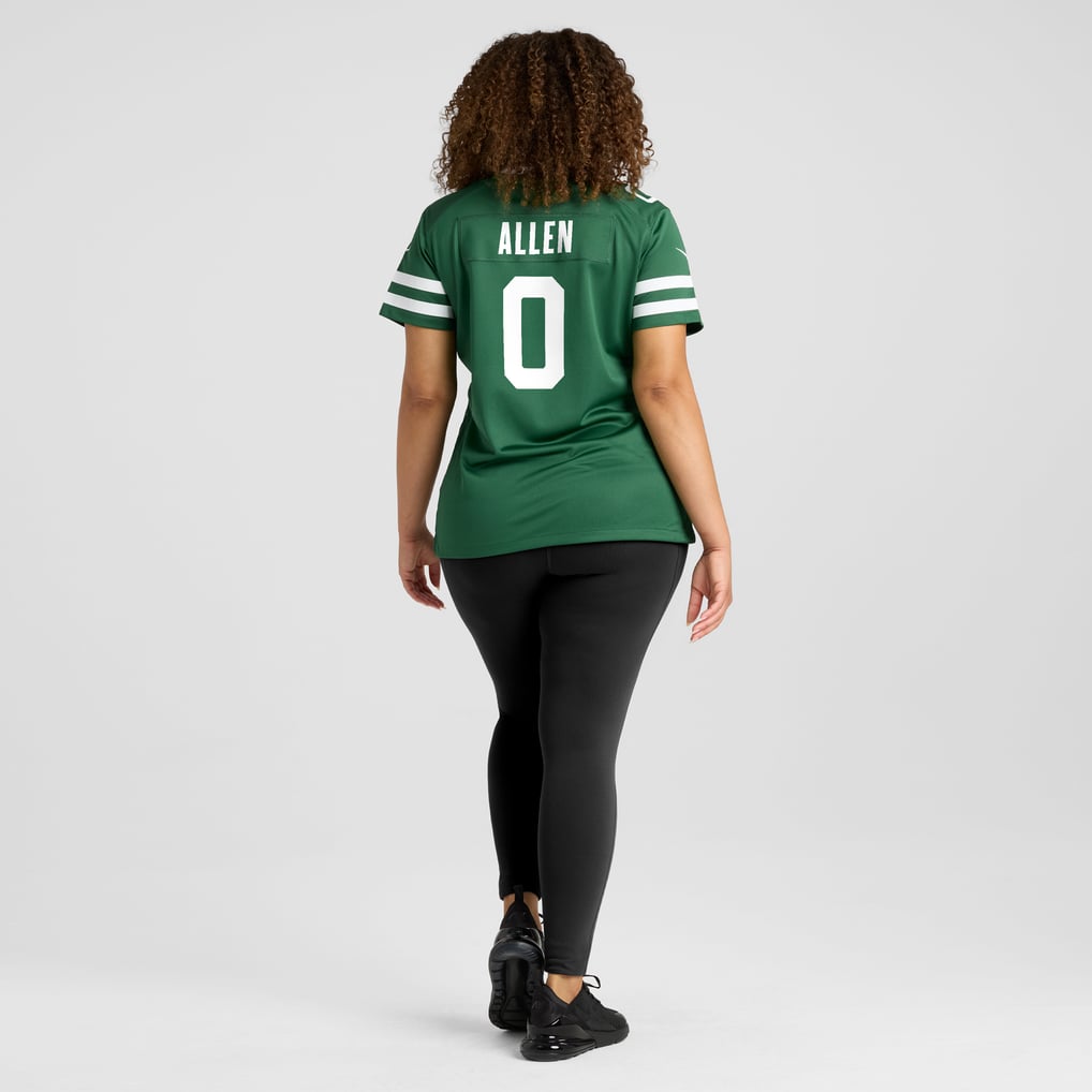 Women's New York Jets Braelon Allen Nike Legacy Green Game Jersey - Image 8