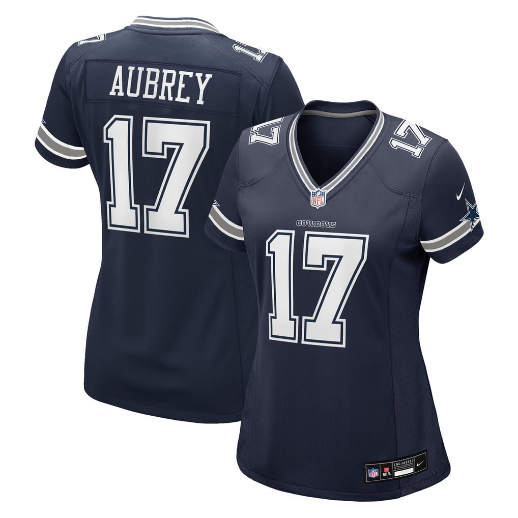 Women's Dallas Cowboys Brandon Aubrey Nike Navy Team Game Jersey - Image 1