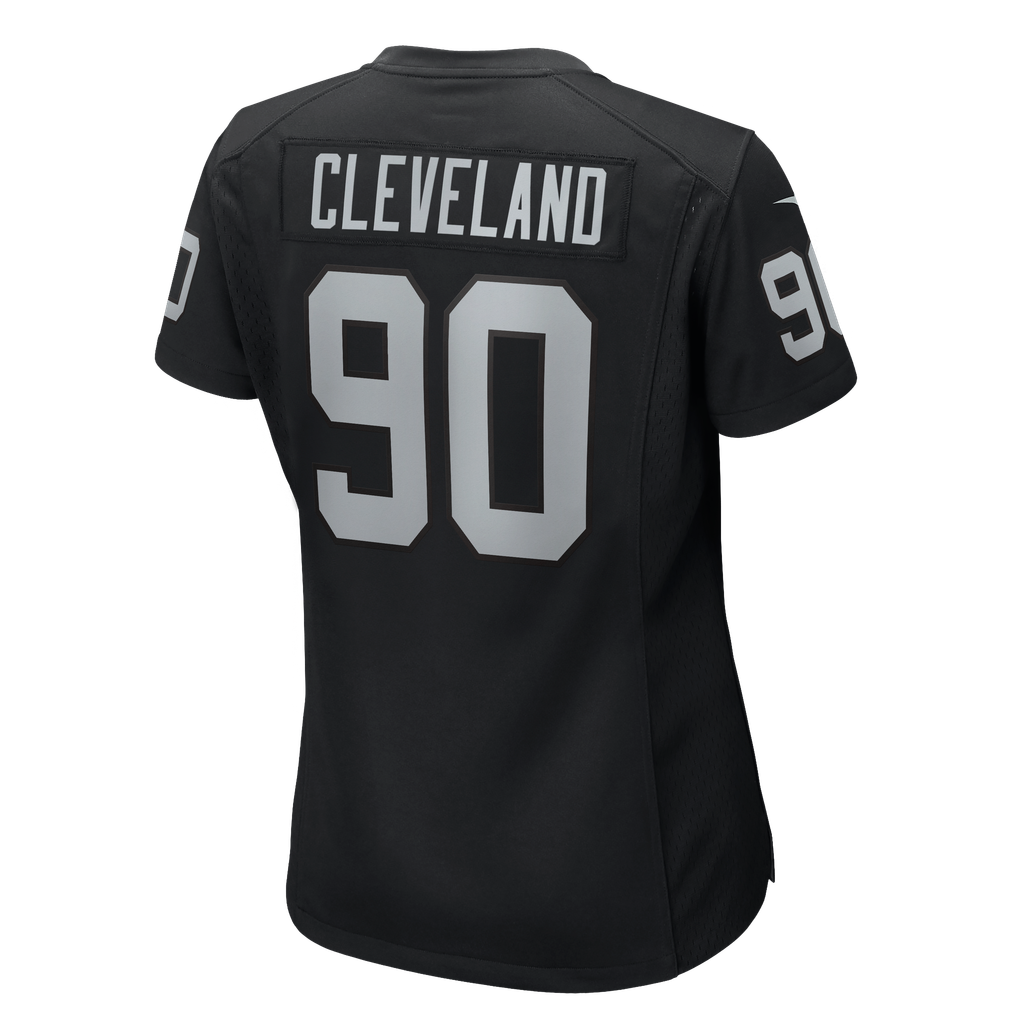 Women's Las Vegas Raiders Brandon Cleveland Nike Black Team Game Jersey - Image 8
