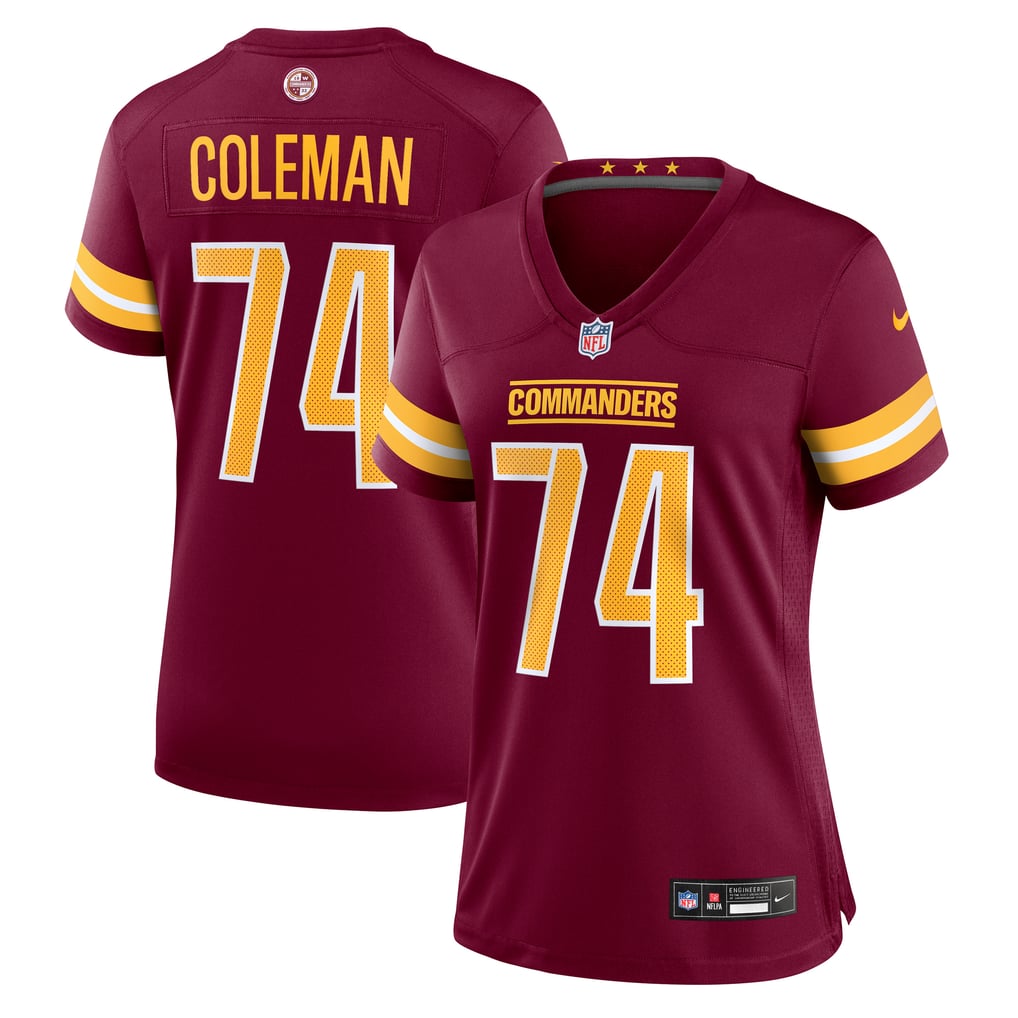 Women's Washington Commanders Brandon Coleman Nike  Burgundy Team Game Jersey - Image 1