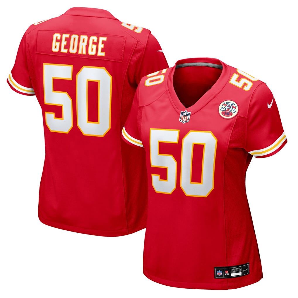 Women's Kansas City Chiefs Brandon George Nike  Red Team Game Jersey - Image 2
