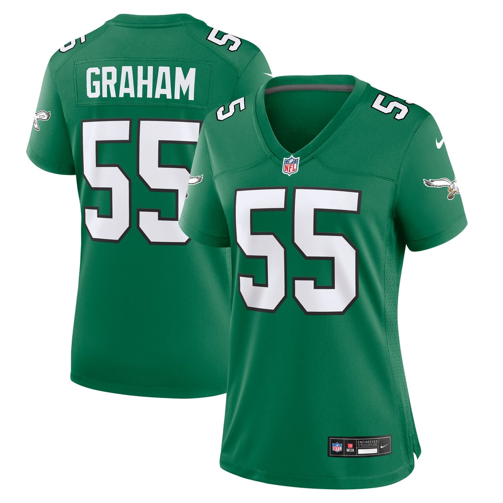 Women's Philadelphia Eagles Brandon Graham Nike Kelly Green Alternate Game Jersey - Image 1