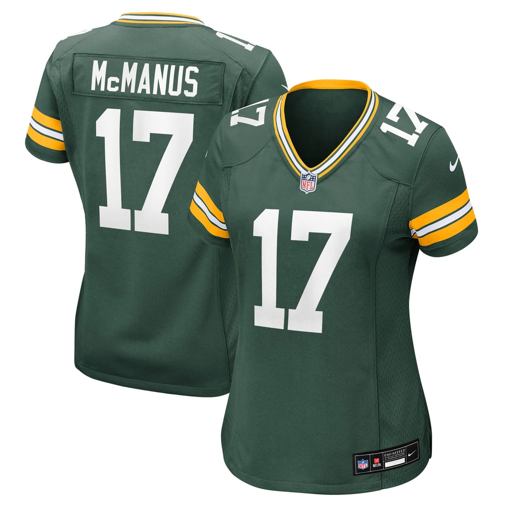 Women's Green Bay Packers Brandon McManus Nike  Green Team Game Jersey - Image 1