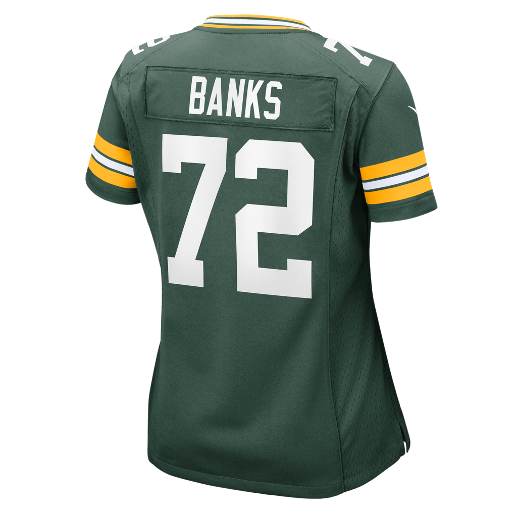 Women's Green Bay Packers Brant Banks Nike  Green Team Game Jersey - Image 4
