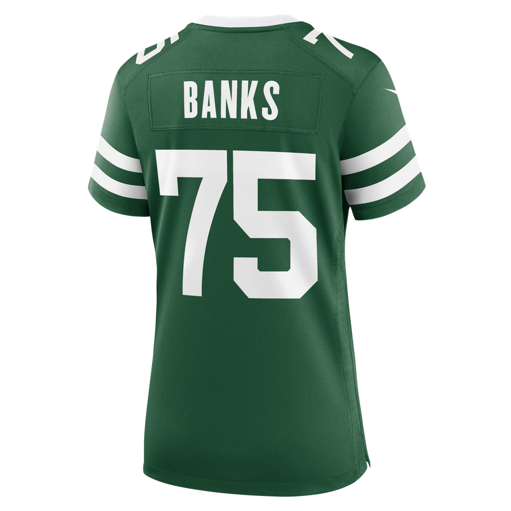 Women's New York Jets Brant Banks Nike Legacy Green Team Game Jersey - Image 8