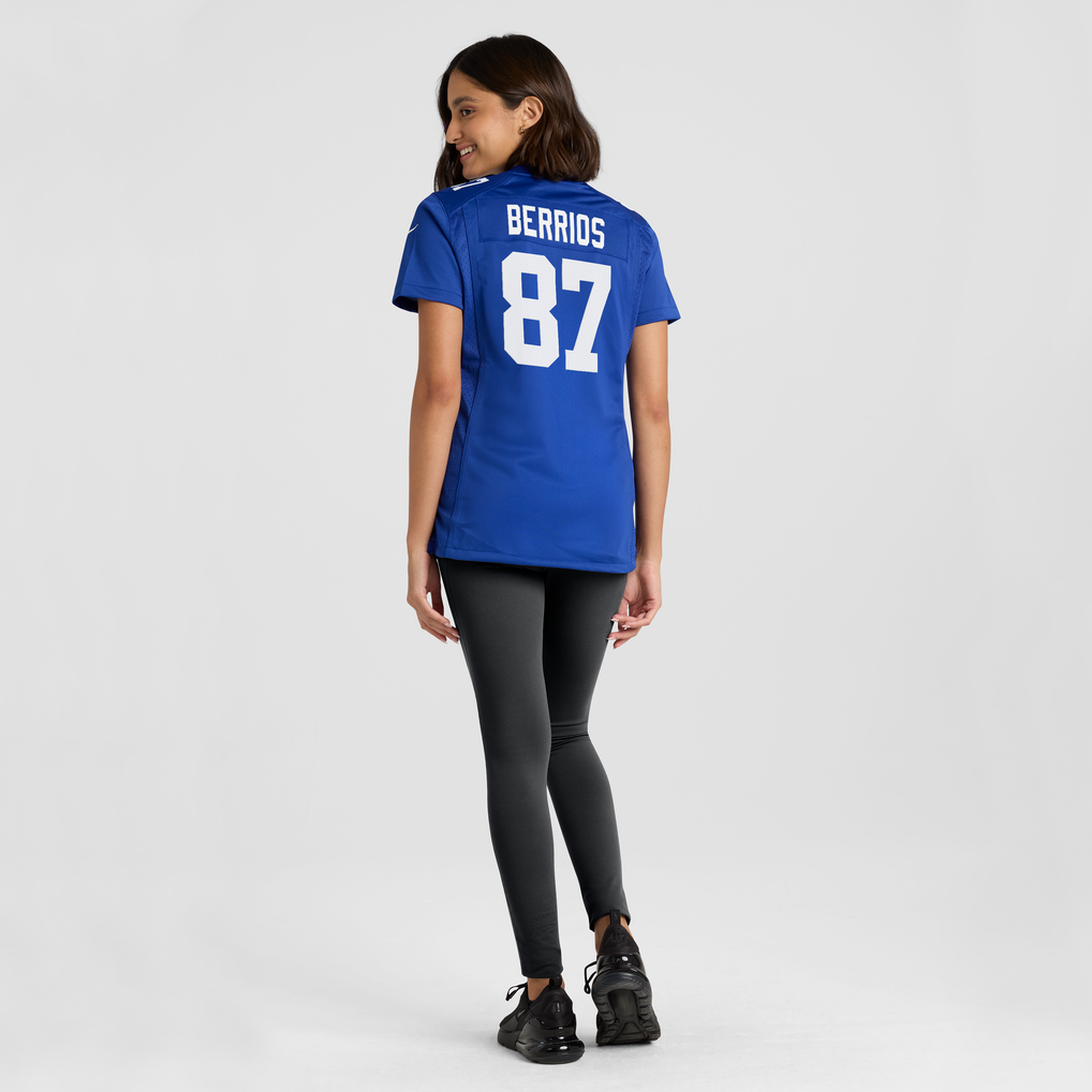 Women's New York Giants Braxton Berrios Nike Royal Team Game Jersey - Image 4