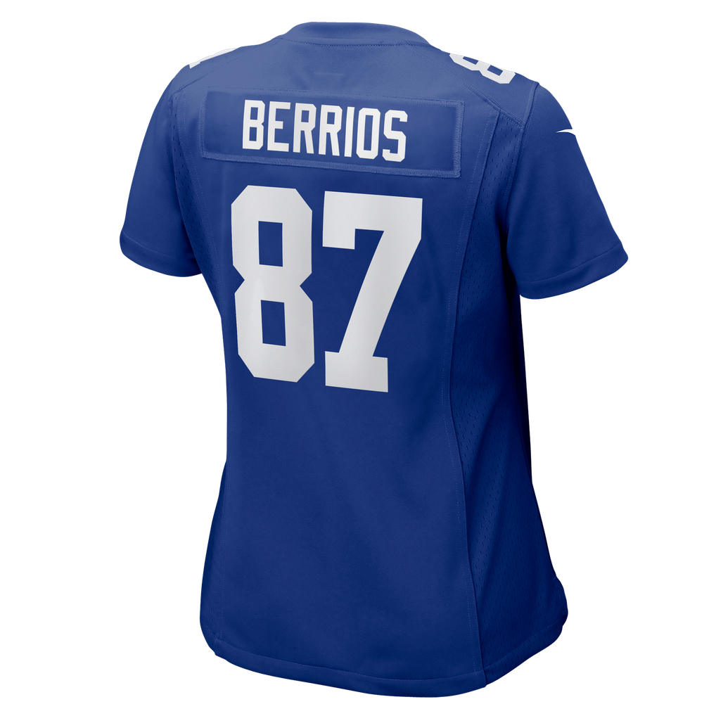 Women's New York Giants Braxton Berrios Nike Royal Team Game Jersey - Image 8