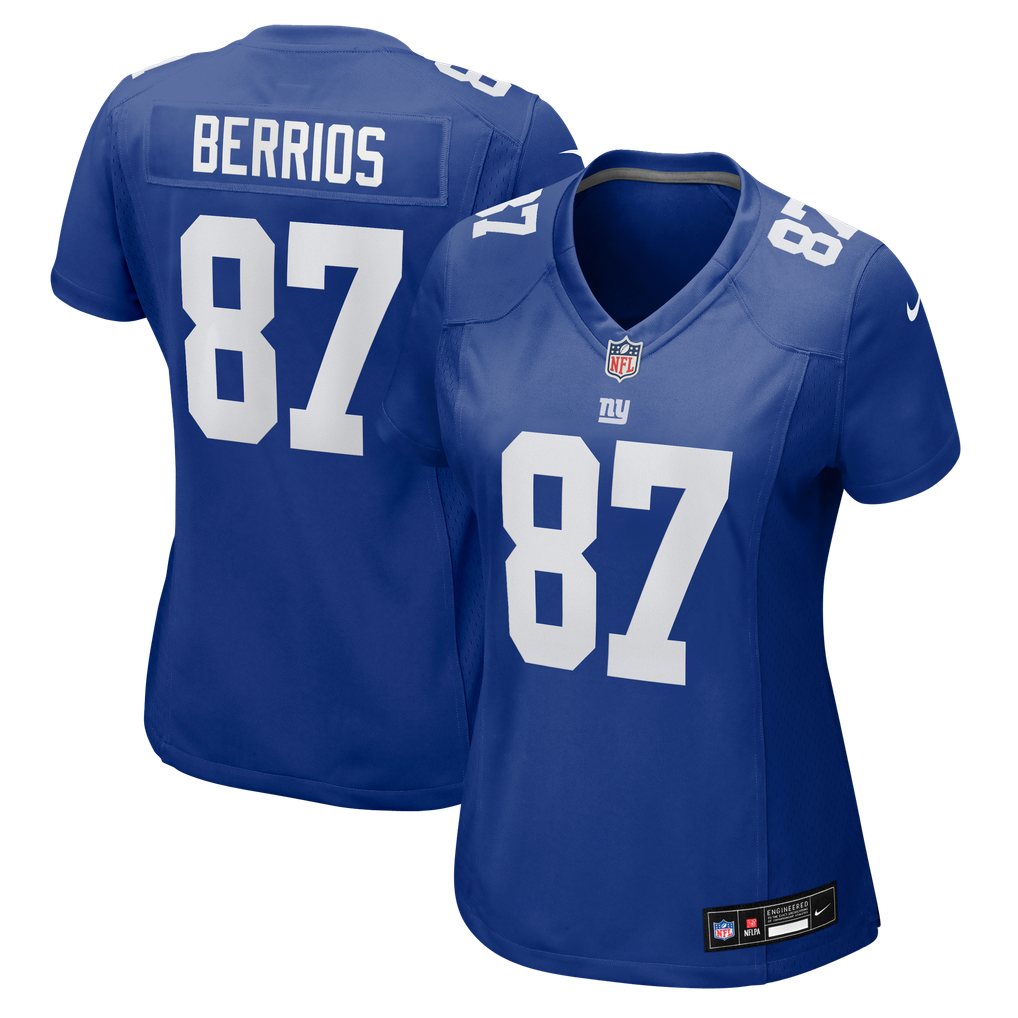 Women's New York Giants Braxton Berrios Nike Royal Team Game Jersey - Image 1