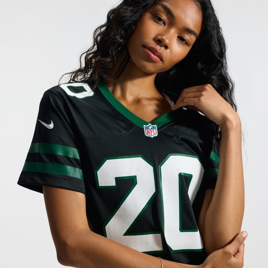 Women's New York Jets Breece Hall Nike Legacy Black Alternate Game Jersey - Image 11