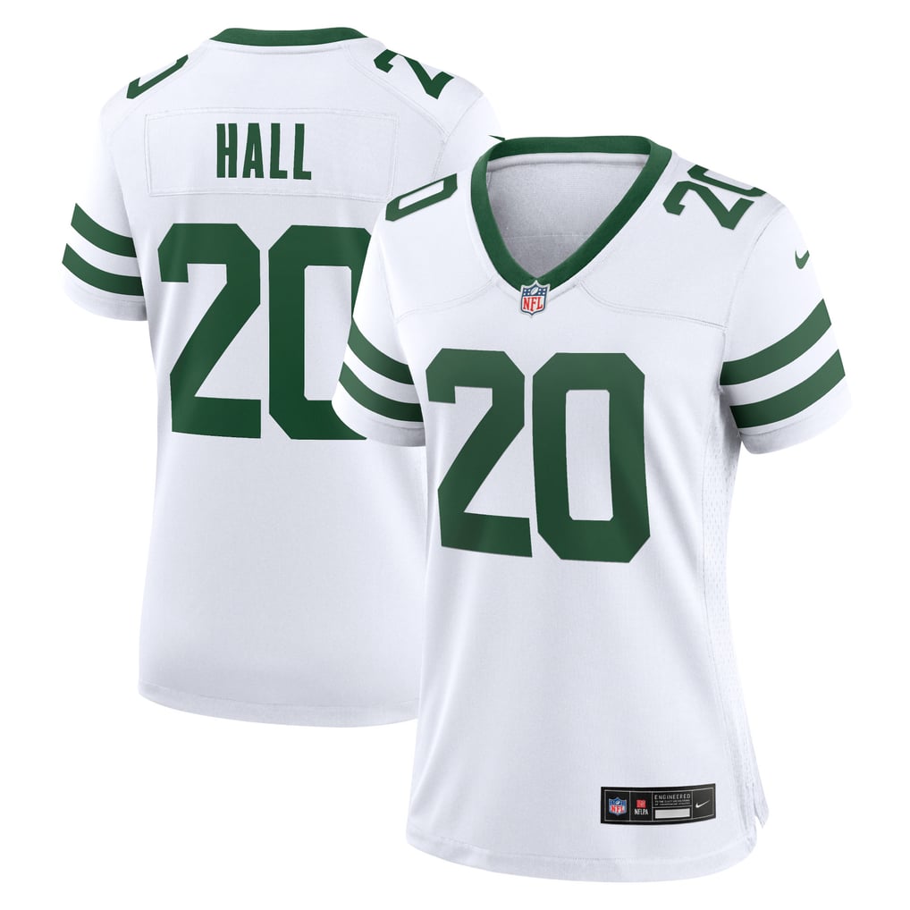 Women's New York Jets Breece Hall Nike Legacy White Game Jersey - Image 2