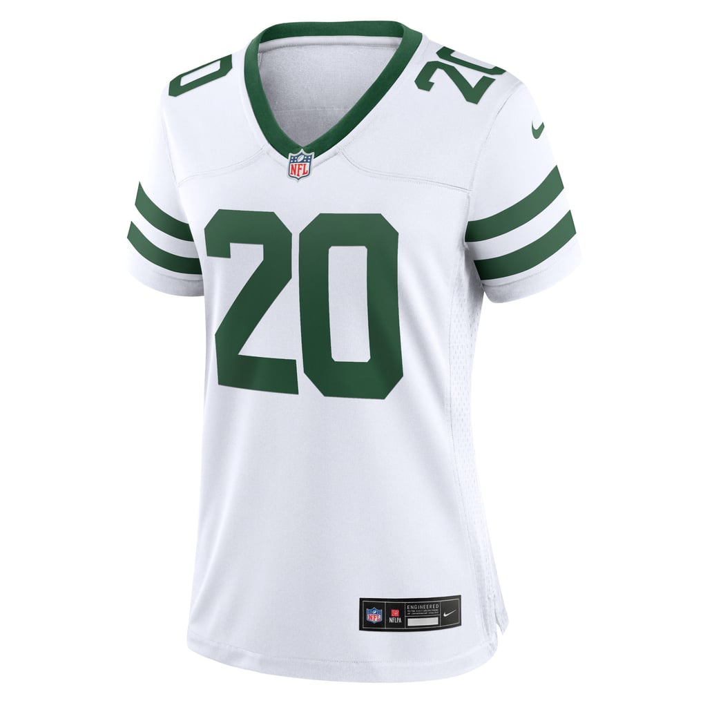 Women's New York Jets Breece Hall Nike Legacy White Game Jersey - Image 3