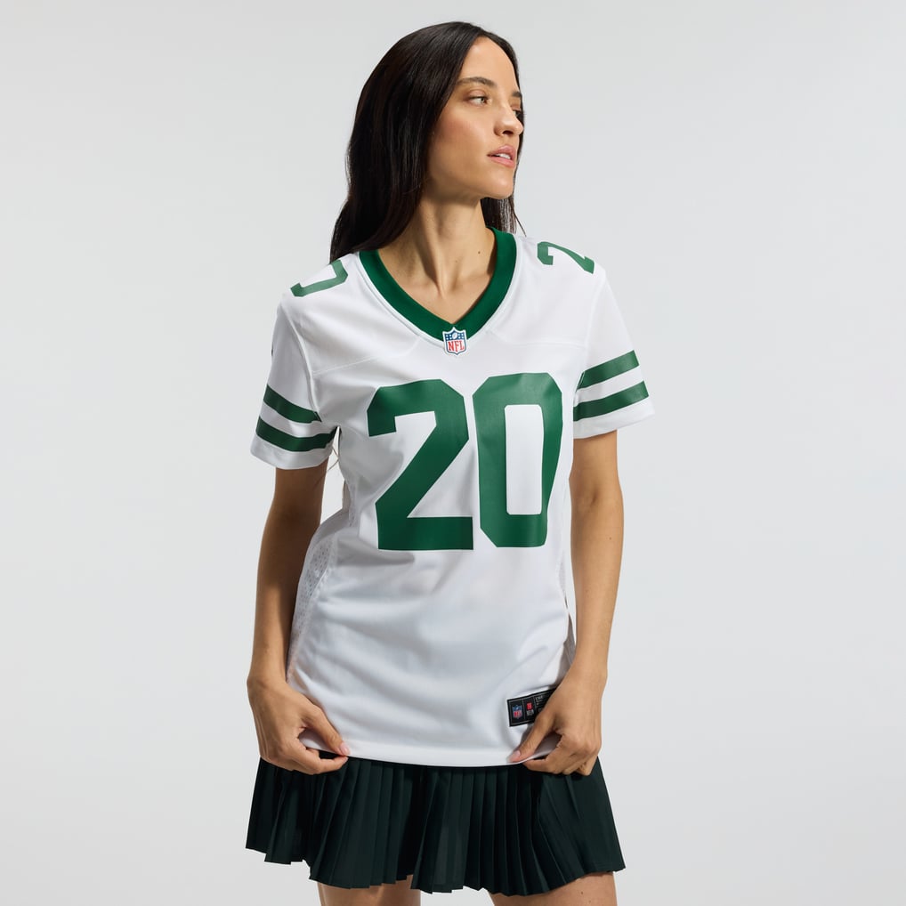 Women's New York Jets Breece Hall Nike Legacy White Game Jersey - Image 3