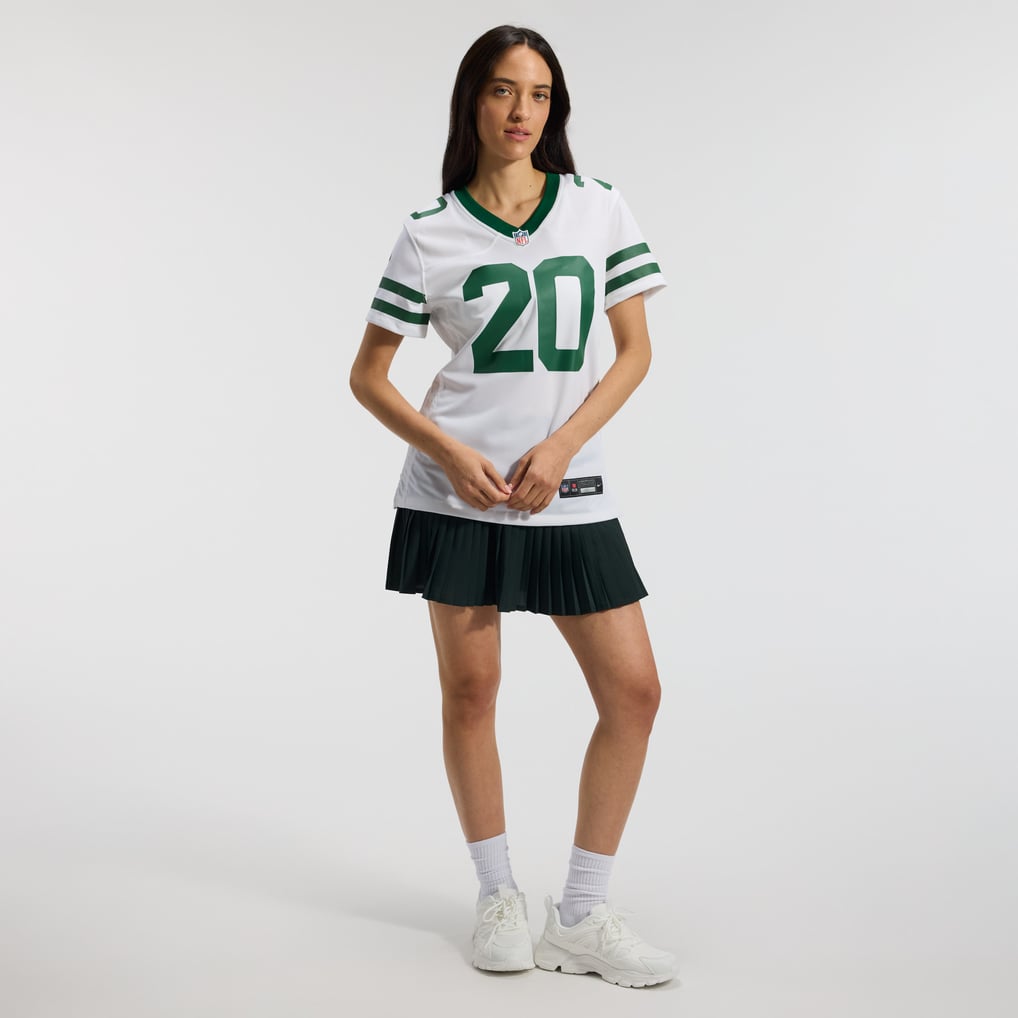 Women's New York Jets Breece Hall Nike Legacy White Game Jersey - Image 5