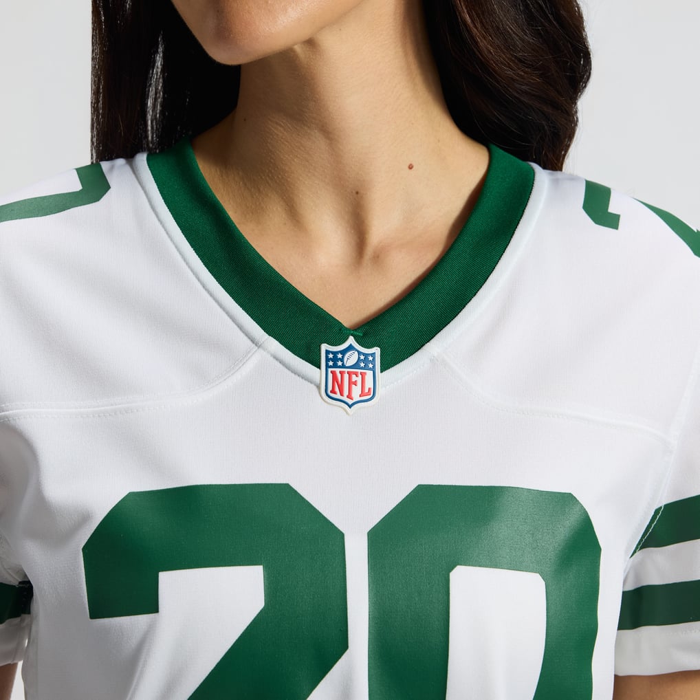 Women's New York Jets Breece Hall Nike Legacy White Game Jersey - Image 9