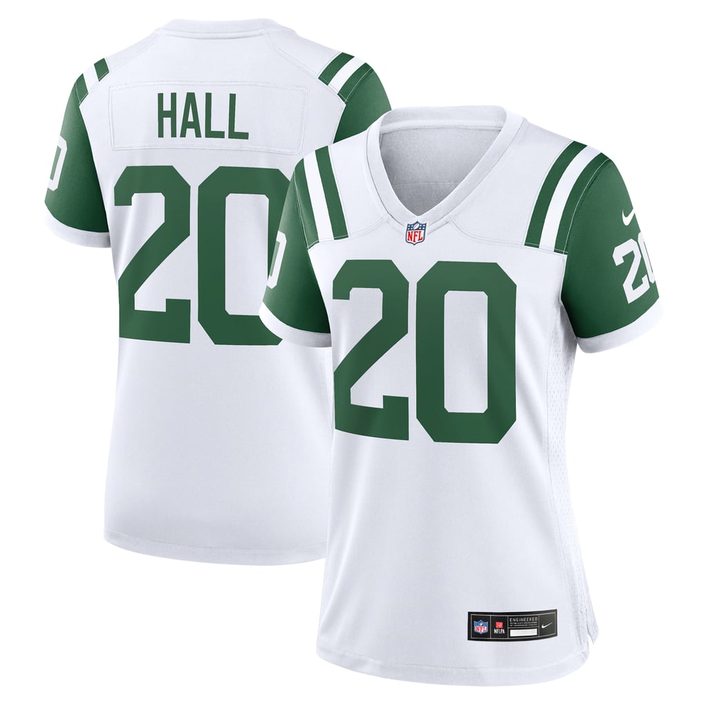 Women's New York Jets Breece Hall Nike White Classic Alternate Game Jersey - Image 1