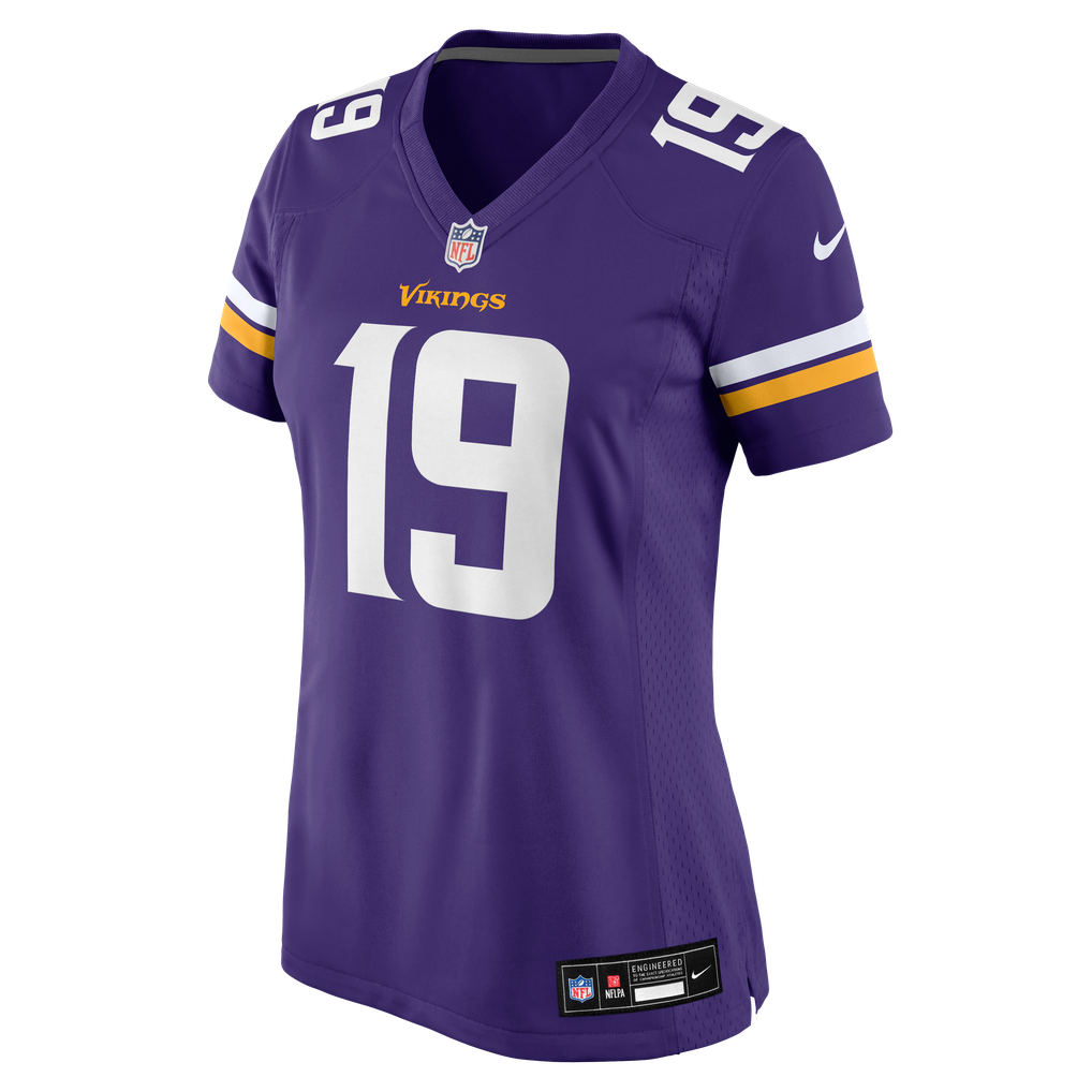 Women's Minnesota Vikings Brett Thorson Nike Purple Team Game Jersey - Image 7