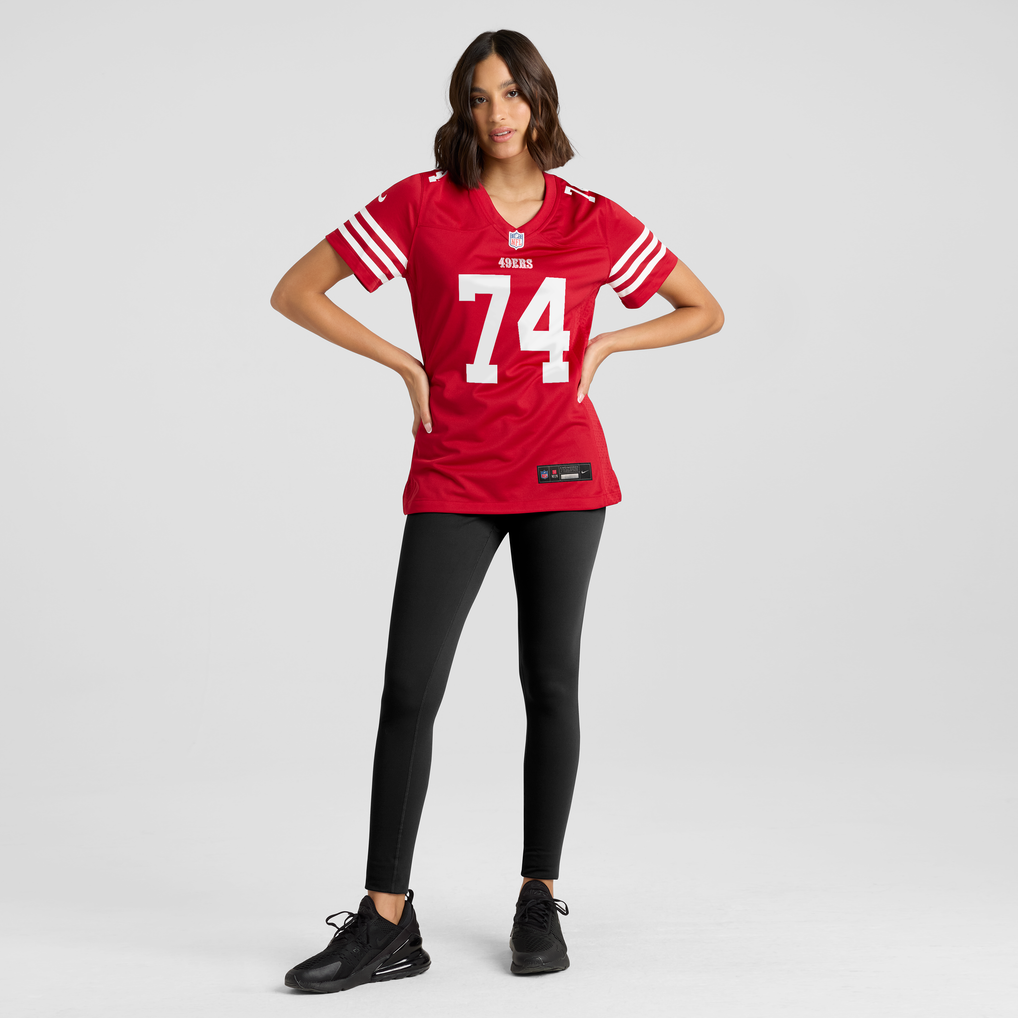 Women's San Francisco 49ers Brett Toth Nike  Scarlet Team Game Jersey - Image 5