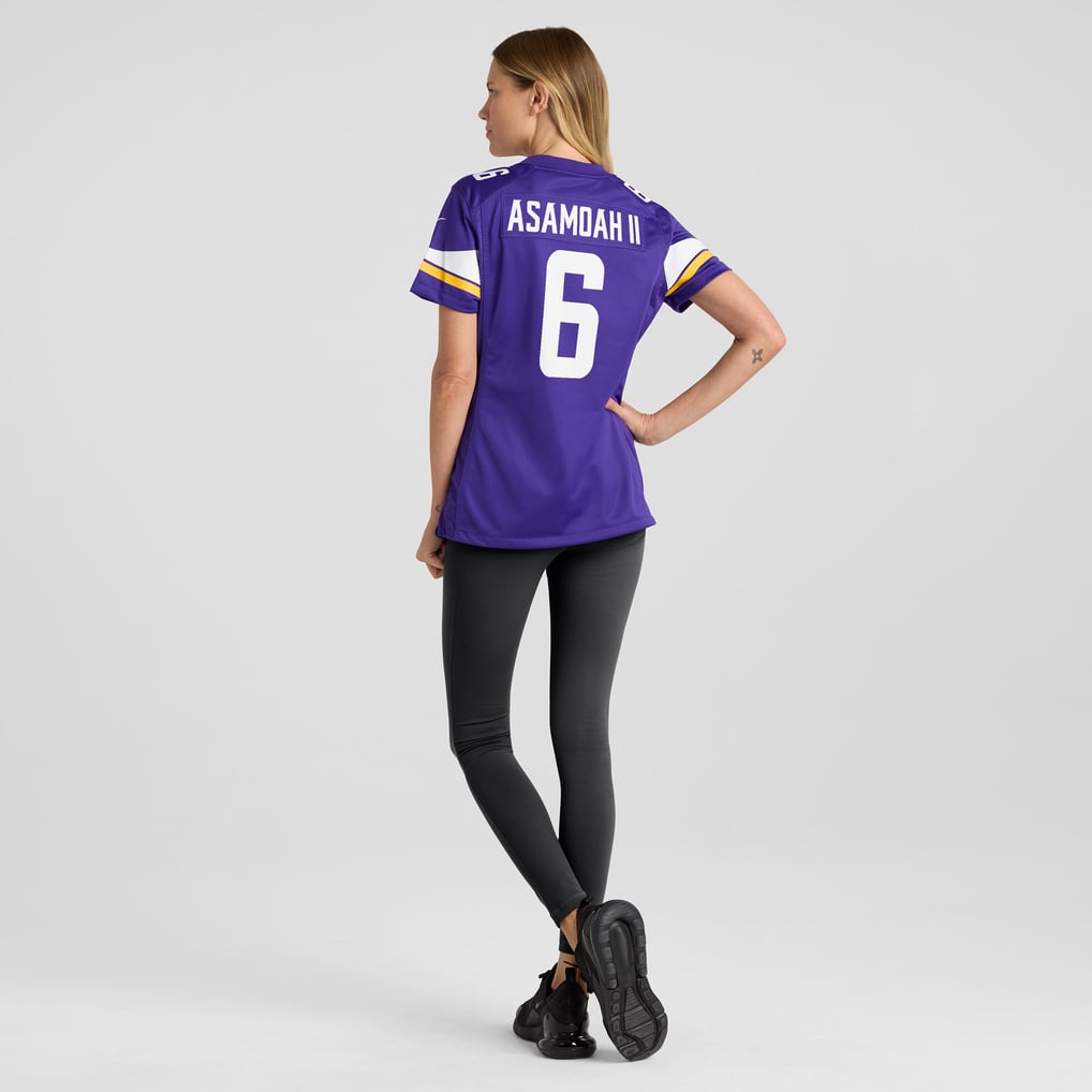 Women's Minnesota Vikings Brian Asamoah II Nike  Purple  Game Jersey - Image 6