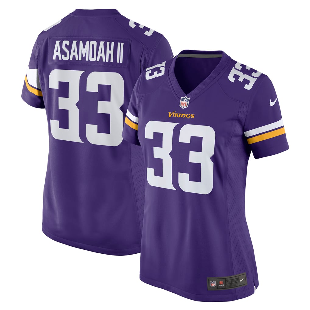 Women's Minnesota Vikings Brian Asamoah Nike Purple Player Game Jersey - Image 1
