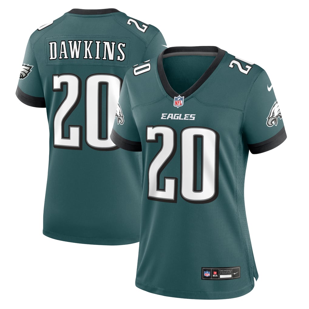 Women's Philadelphia Eagles Brian Dawkins Nike Midnight Green Retired Player Game Jersey - Image 2