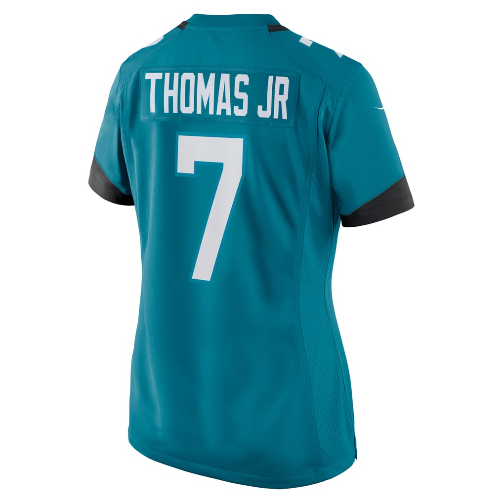 Women's Jacksonville Jaguars Brian Thomas Jr. Nike  Teal Game Jersey - Image 4