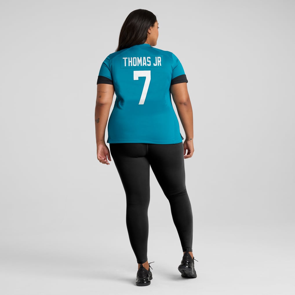 Women's Jacksonville Jaguars Brian Thomas Jr. Nike  Teal Game Jersey - Image 8