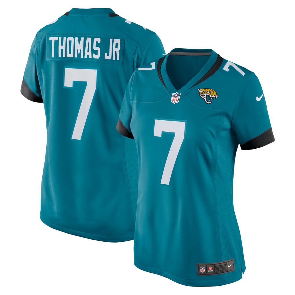 Women's Jacksonville Jaguars Brian Thomas Jr. Nike  Teal Game Jersey - Image 1