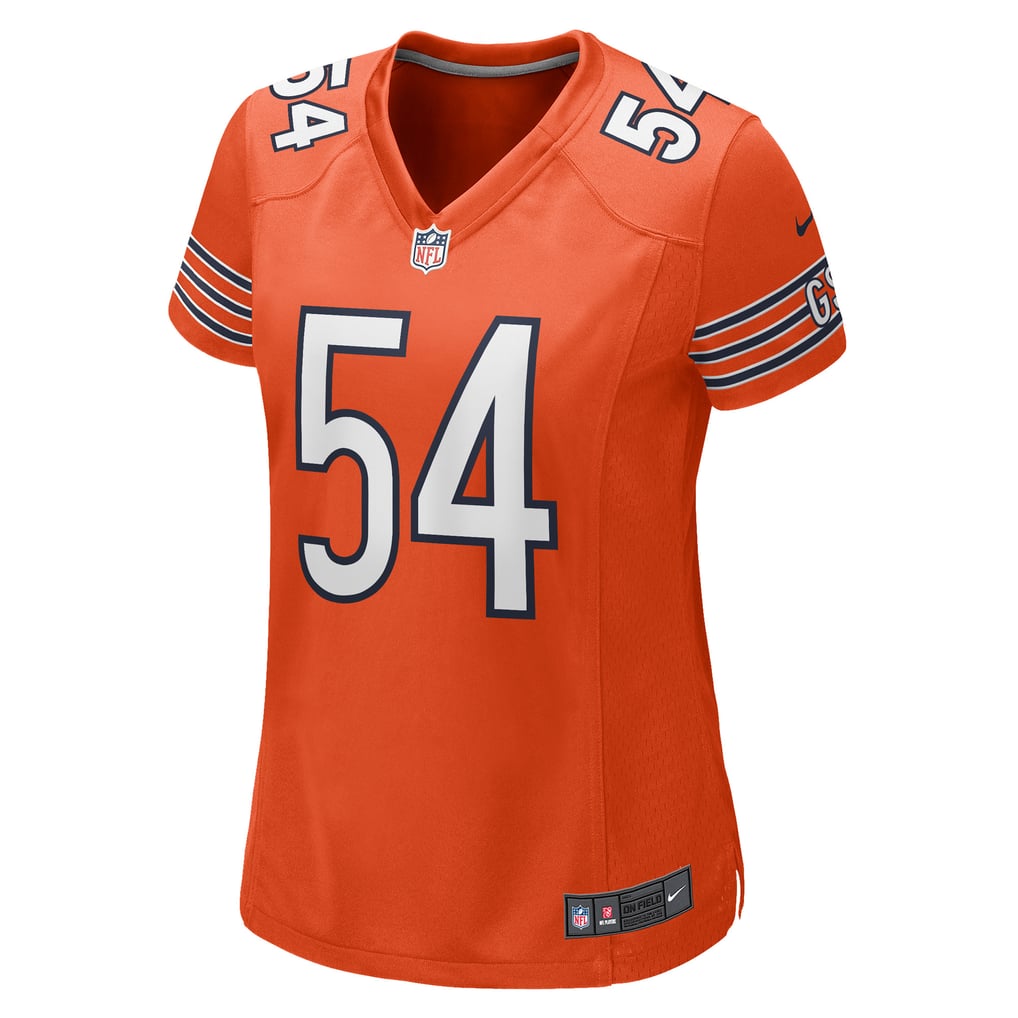 Women's Chicago Bears Brian Urlacher Nike Orange Retired Player Jersey - Image 3