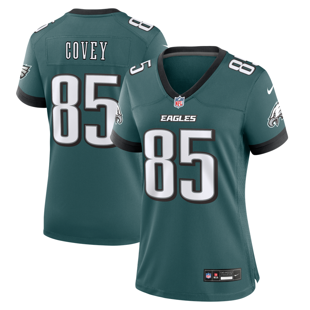 Women's Philadelphia Eagles Britain Covey Nike Midnight Green Team Game Jersey - Image 2